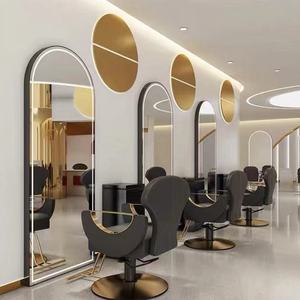 Syf S Hair Salon <b>Wall</b>-mounted Floor <b>Mirror</b> LED Hair Salon/hair Salon Special Touch Screen Hair Styling <b>Mirror</b> - Product Image 3