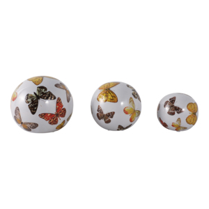 Esferas decorativas de cerámica, adornos de mariposas para el hogar, baño, oficina, sala de estar, esculturas decorativas - Product Image 4