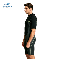 Combinaison de plongée en néoprène pour homme, manches courtes, 3 mm, fermeture éclair au dos, pour la voile et le surf