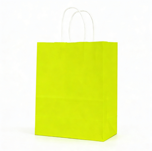 Bolsas de Papel Kraft Verde Claro Aptas para Alimentos para Panadería, Cafetería, Comida para Llevar, Bolsa de Papel Kraft con Logotipo Personalizado - Product Image 1