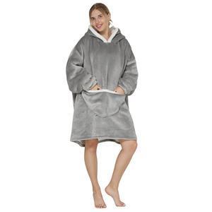Couverture à capuche Sherpa surdimensionnée personnalisée pour adulte, idéale pour l'hiver, vente en gros, impression personnalisée, <span class=keywords><strong>pas</strong></span> chère, pour canapé et TV - Product Image 6