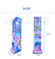 Nouveautés : Mini machine à pinces d'arcade bleue à monnayeur, petite machine à pinces à prix gagnant pour la vente
