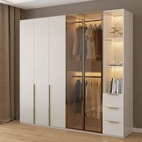 Armoire de chambre classique Designs Armoire Armoire avec miroir Ensemble de chambre Combinaison Armoire