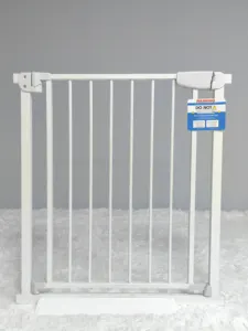 Puerta de seguridad ajustable para niños de interior/exterior para uso en cocina y baño,