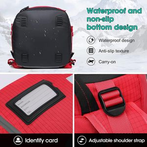 Sac à dos pour bottes de ski, échantillon gratuit, 50L, sac pour bottes de snowboard pour les voyages, pour bottes de neige, casque de ski, gants, lunettes, équipement de ski - Product Image 6