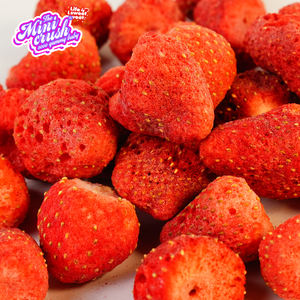 Vente en gros de collations lyophilisation de fruits fraises pures fraises fraîches sucrées surgelées croustillantes lyophilisées - Product Image 3