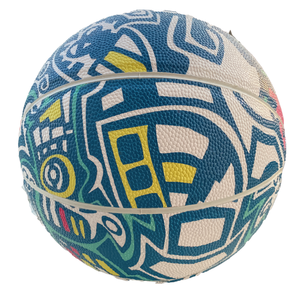 KHASON Model 6559 Personalized DIY Graffiti <b>Basketball</b> with Durable Stylish PU Cover 620-650g Weight <b>Sizes</b> 4-<b>6</b> for Training - Product Image 4