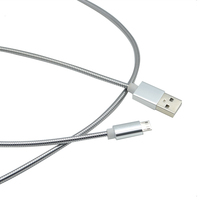Ukalun Tressé Micro USB Câble de Synchronisation de Données 28AWG 1M 1 2M 1 5M Téléphone Mobile Noir Veste Or Rouge Jeu Pvc Pin