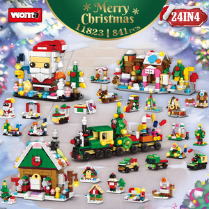 Woma Factory 24-Packs Christmas <strong>Advent</strong> <strong>Calendar</strong> Building Block Party Favor <strong>Toys</strong> for Classroom Prize (11823) - Product Image 2