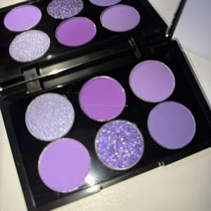 Bảng phấn mắt màu tím cực tím 6 màu siêu sắc tố, nhãn hiệu riêng tùy chỉnh - Product Image 2