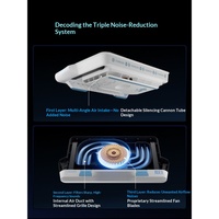 Refroidisseur d'ordinateur portable Flydigi BS3 Pro avec ventilateur de 125 mm, 1300 à 4000 tr/min, 2,048 kg, triple réduction du bruit pour les ordinateurs portables de 15,6 pouces et plus