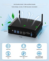 Mini PC sans ventilateur Core I5 8250U/8350U 8 Go DDR4 512 Go SSD 2x Gigabit LAN 2x RS232 COM Wi-Fi 4G SIM Win11 Pro pour usage éducatif
