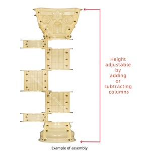 Hot Bán Nhựa ABS Đúc Trong Nơi Bê Tông La Mã Cột Trụ Cột Khuôn Vòng Cột Ván Khuôn Cho Nhà Xây Dựng Bài Trang Trí - Product Image 3