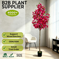 Bouganvillier Artificiel Magenta Éclatant 180cm, Fleur en Papier Artificielle en Pot pour Entrée de Centre Commercial, Pergola, Décoration Paysagère, Remise de Diplôme