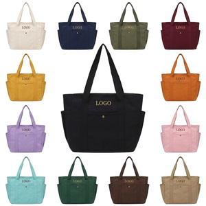 Servicio de Muestra de Bolsos de Mano de Tela de Algodón de Gran Capacidad Personalizados, Diseño de Logotipo, Bolsa de Lona Reutilizable para Uso Diario - Product Image 1