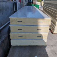 Panneaux sandwich PIR de qualité B1 à haute isolation pour mur ou toit de chambre froide, panneau isolant pour entrepôt résistant à l'humidité