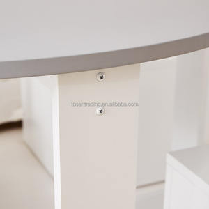 Table d'activités ronde multifonctionnelle pour enfants de couleur blanche avec 4 tabourets de rangement, ensemble table et chaises pour chambre d'enfant - Product Image 5