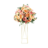 Boules de fleurs artificielles, décorations personnalisées, pour centre de table de mariage, 1 pièce