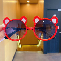 Shinbelworld — lunettes de soleil d'été carrées et rondes, en plastique, rose bleu, résistantes aux rayons ultraviolets, pour enfants, pour garçons et filles, collection 2022