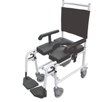 CT8501L Fauteuil roulant en aluminium populaire Chaises d'aisance mobiles pliantes et fauteuils roulants de douche Chaise de toilette Aide à la mobilité