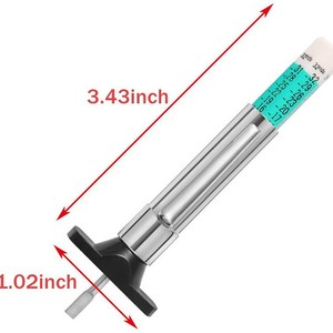 Jauge de profondeur de pneu 0-25 mm, jauge de profondeur de bande de roulement en plastique avec échelle pour la mesure des pneus de voiture - Product Image 3