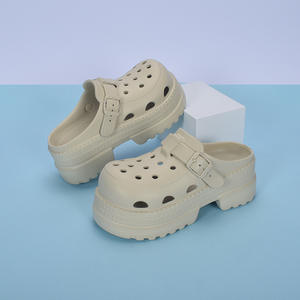 Zuecos de Plataforma con Suela Gruesa para Mujer, Color Marrón, EVA Antideslizante, Zapatos de Verano, Sandalias Cómodas para Usar en las Cuatro Estaciones - Product Image 3