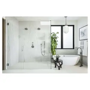Cabina doccia con vasca da bagno e vetro temperato