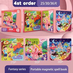 Regalo Perfecto, Juguetes de Viaje para Niños Pequeños, Libro de Rompecabezas, Rompecabezas Magnéticos de Naves Espaciales para Niños de 4 a 8 Años - Product Image 3