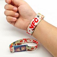 Bracelet élastique NFC avec LOGO personnalisé Bracelet RFID pour événements actifs