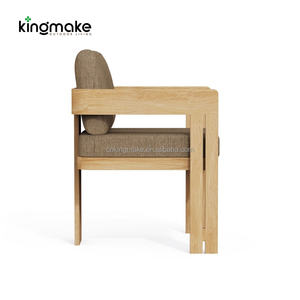 Modern Luxury Patio Furniture Set Restaurants Villas <strong>Table</strong> With 6-Chairs Heavy Duty <strong>Teak</strong> Wood Outdoor <strong>Dining</strong> <strong>Table</strong> Set - Product Image 4