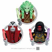 Alien Warrior Mini Blocs de Construction Éducatifs en Plastique ABS Entièrement Imprimés MOC, Ornement de Collection pour Hobby, Cadeau MB2001-2003