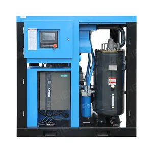 High Quality 100Hp 75Kw 10Bar Oil Lubricated Direct Driven Industrial Screw Type Air Compressor
