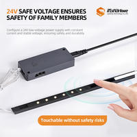 Système d'éclairage sur rail magnétique LED mini moderne 24V, éclairage LED basse tension pour la maison, pour armoire à vin et présentoir à bijoux