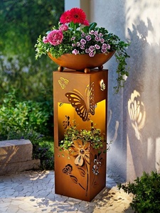 Nouvelle idée de boîte d'éclairage en Corten, bollards d'éclairage en Corten pour l'aménagement paysager - Product Image 4