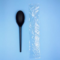 Café argent hôtels mariages poivre arc-en-ciel 150 couverts en plastique jetables cuillères fourchettes couteaux