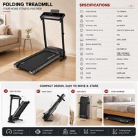 Cinta de Correr Plegable 2 en 1 con Logotipo Personalizado y Marca Privada ZB-HTD, Capacidad de Carga de 150 kg, para Gimnasio en Casa, OEM ODM