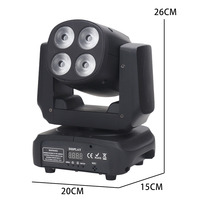 Projecteur à tête mobile 120W avec contrôle DMX512, activé par le son, 4x25W, puces LED quadri-in-one pour DJ, mariages et éclairage de fête