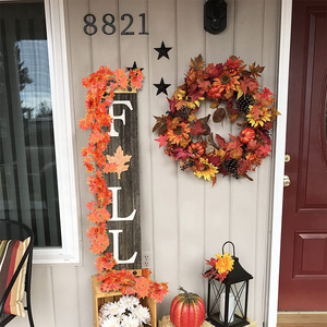 ใบเมเปิ้ลประดิษฐ์สำหรับตกแต่งฤดูใบไม้ร่วง ความยาว 200 ซม. แพ็ค 12 ชิ้น สำหรับงานแต่งงานและตกแต่งบ้าน - Product Image 4