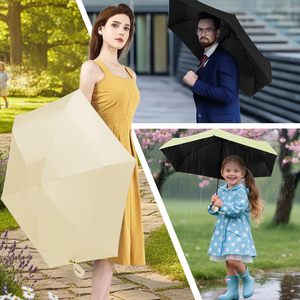 Paraguas Plegable Compacto de Bolsillo con Protección UV, Cinco Pliegues, con Logotipo Personalizado, Funda Tipo Cápsula, para Sol y Lluvia - Product Image 5