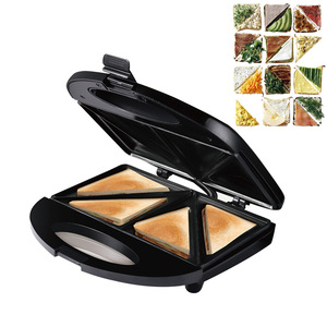 Nouvelle arrivée Plaque de revêtement antiadhésif Grille-pain 2 tranches <span class=keywords><strong>Sandwich</strong></span> Maker Contact Grill pour un petit-déjeuner rapide et facile à nettoyer Grille-pain - Product Image 4