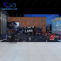 Simulador de Realidad Virtual de Espacio Grande con Desplazamiento Libre para 4/6/8/10 Personas Juego Multijugador de Disparos con Pistola Arena de Arcade VR