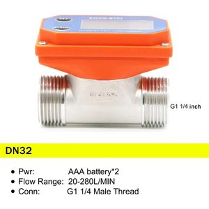 Dijiang Digital <b>Flow</b> <b>Meter</b> Stainless Steel <b>Water</b> Sensor 1.5% Accuracy Industrial Farm Use - Product Image 2