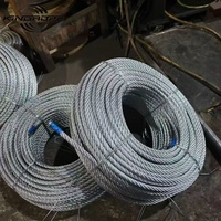 Câble en acier galvanisé 6x12+7FC 4mm, 5mm, 6mm, 8mm pour le regroupement