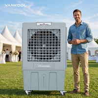 Enfriador de Aire Evaporativo Portátil de 20000 cmh, Ventilador de Piso de Plástico para Exteriores, Ventilador de Refrigeración por Aire, Enfriador Evaporativo Eléctrico