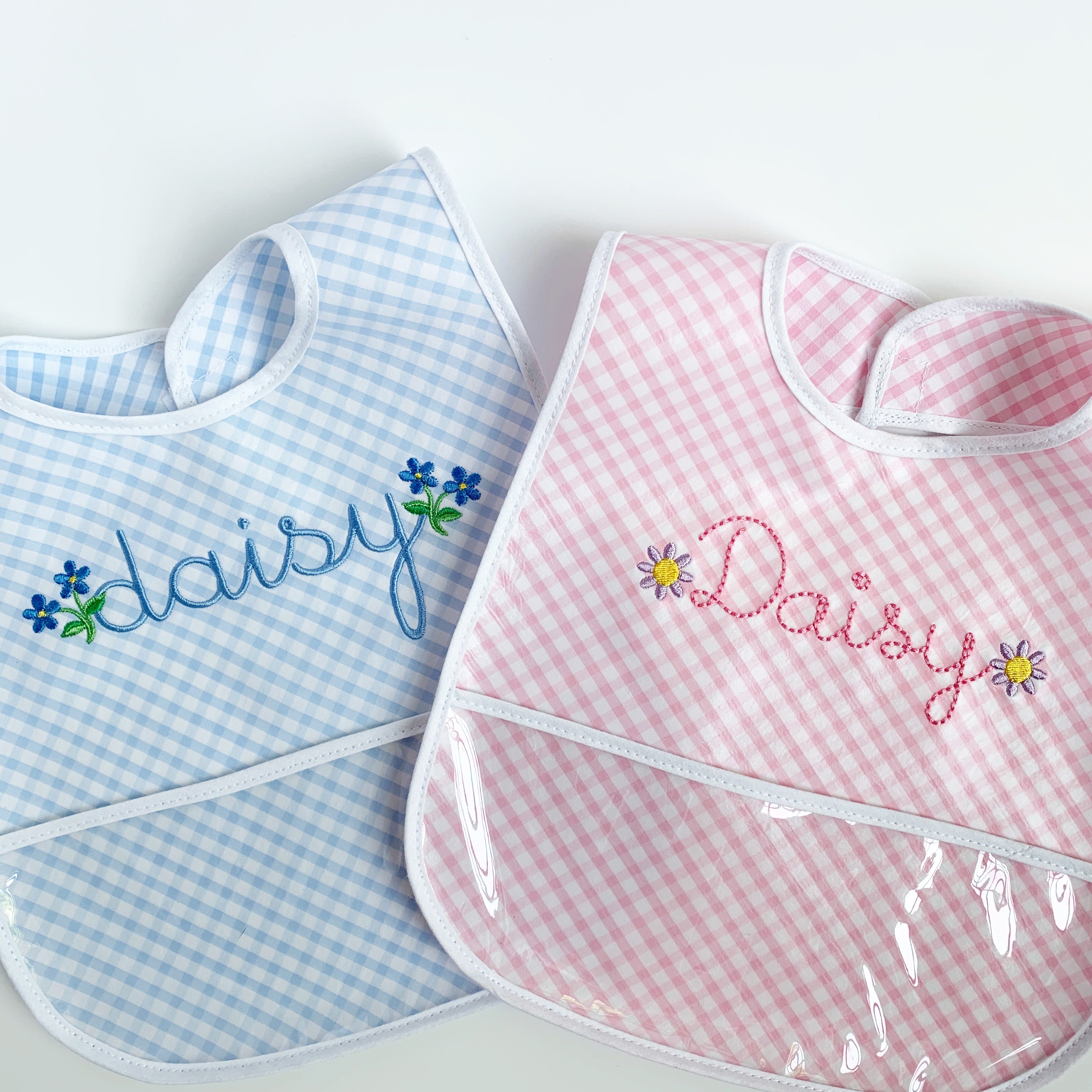 Atacado Monogrammed Bibs Para Bebês Custom Kids Baby Bibs Personalizado Algodão Baby Bibs