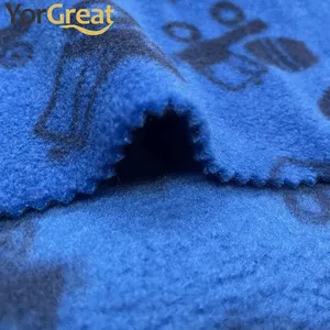Tekstil tedarikçisi süper yumuşak döner baskı kumaşlar giysiler için FDY polar polar mikro polar kumaş