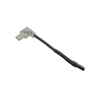 Pabrik kabel telepon seluler USB siku kanan kiri profil rendah hitam kabel mikro standar PVC stok kabel USB mikro B