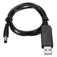 Kabel step up usb ke dc, 5v ke 12v bertenaga usb ke dc