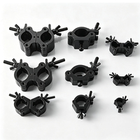 Coupleur à double pince robuste pour éclairage de scène avec écrou à oreilles pour tube de 48 mm à 51 mm, capacité 500 kg, fourniture pour équipement d'événements