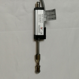 Sensor de desplazamiento lineal resistivo con resorte KTR de 25 mm con cabezal de medición con rueda giratoria KTR-R-25 - Product Image 2